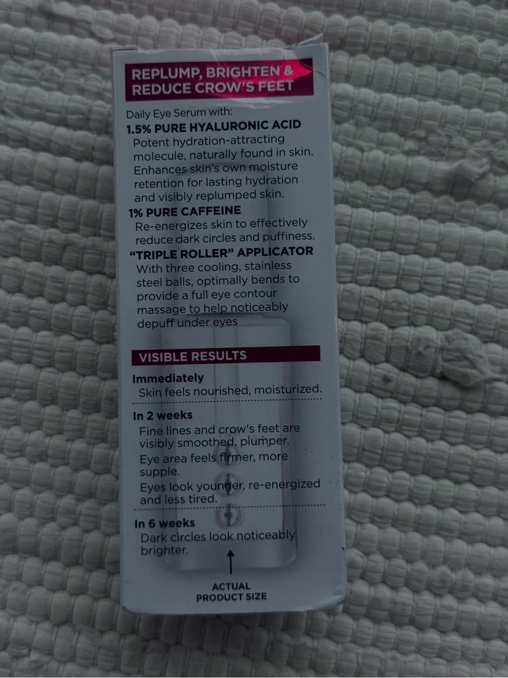 L’Oréal Revitalift Hyaluronic + Caffeine Brightening Eye Serum 20ml